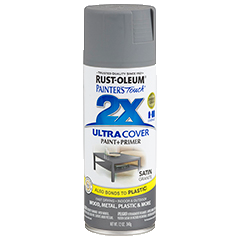 RUST-OLEUM Painter's Touch 2X Ultra Cover Spray Paint, Satin Granite, 12 oz.