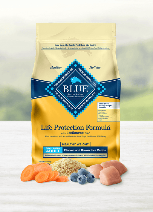 Blue Buffalo Life Protection Formula Healthy Weight Chicken and Brown Rice Recipe for Small Breeds Dry Dog Food, 6lb