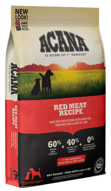 ACANA Red Meat Formula Grain Free Dry Dog Food
