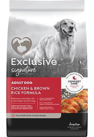 Exclusive Signature Adult Dog Chicken & Brown Rice Formula, 30 lbs.