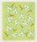 Bunnies on Green Swedish Dishcloth