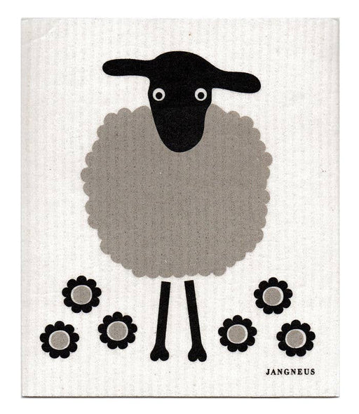 Swedish Dishcloth - Sheep - Black