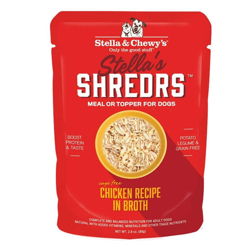 Stella & Chewy's Stella's Shredrs Cage Free Chicken Recipe in Broth Wet Dog Food, 2.8oz Pouch