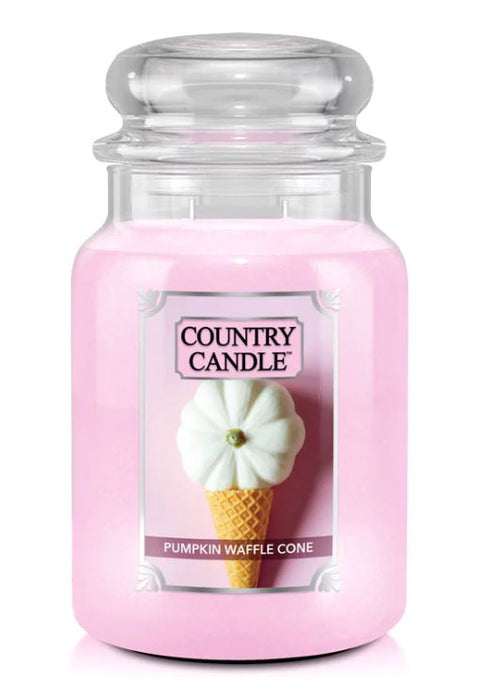 Country Candle by Kringle, Pumpkin Waffle Cone, 2-wick Jars