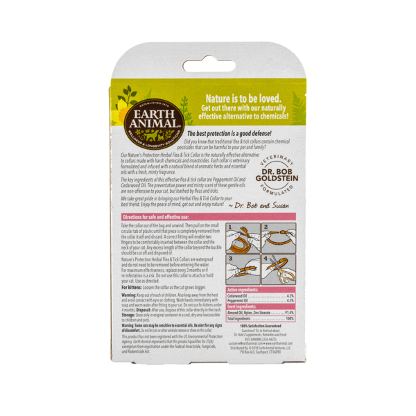Earth Animal Nature's Protection™ Flea & Tick Herbal Collar for Cats