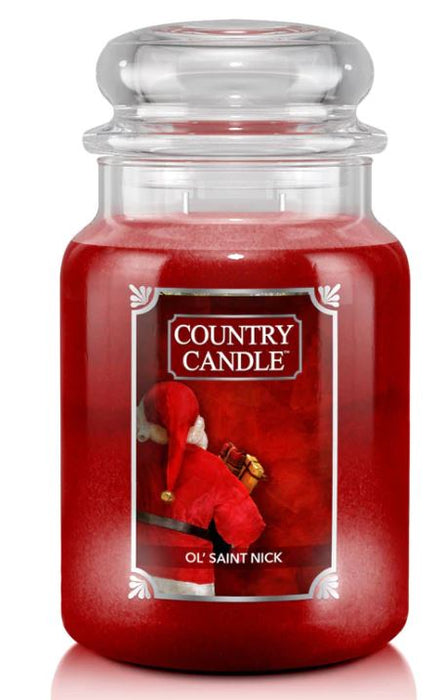 Country Candle by Kringle, Ol' Saint Nick, 2-wick Jars