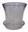 6" Clear Glass Flower Pot - Multiple Shapes