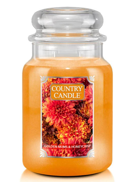 Country Candle by Kringle, Golden Mums & Honeycrisp, 2-wick Jars