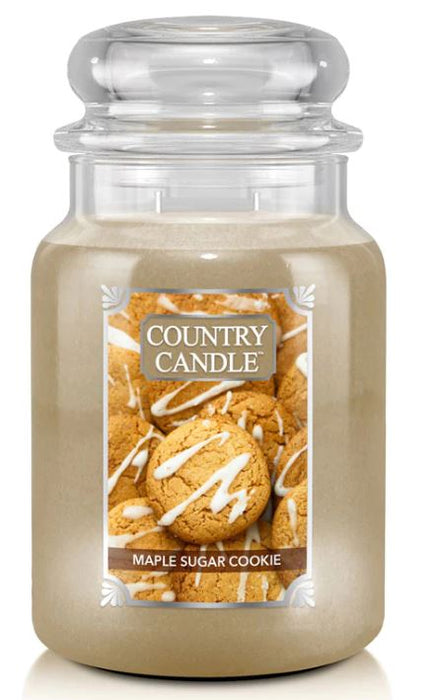Country Candle by Kringle, Maple Sugar Cookie, 2-wick Jars