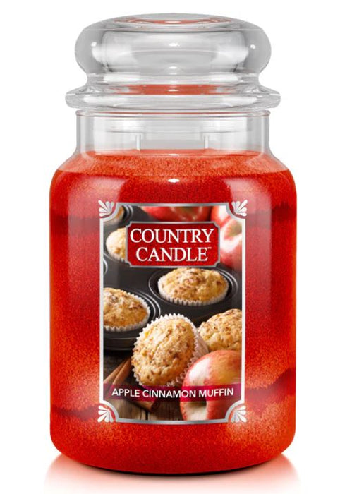 Country Candle by Kringle, Apple Cinnamon Muffin, 2-wick Jars