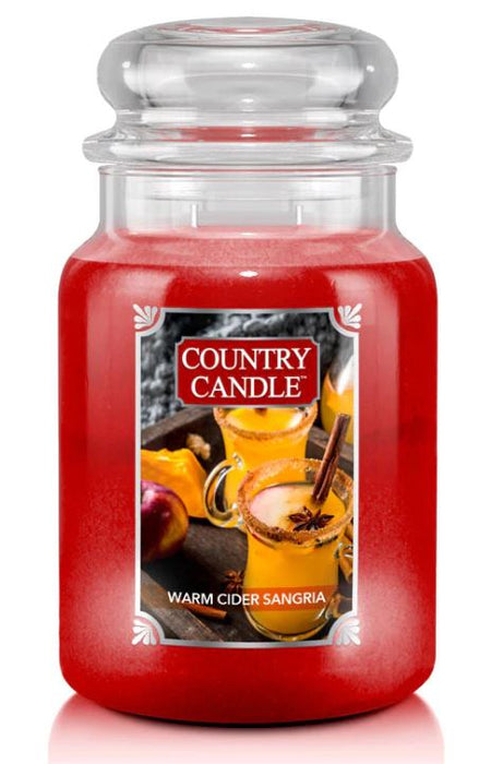 Country Candle by Kringle, Warm Cider Sangria, 2-wick Jars