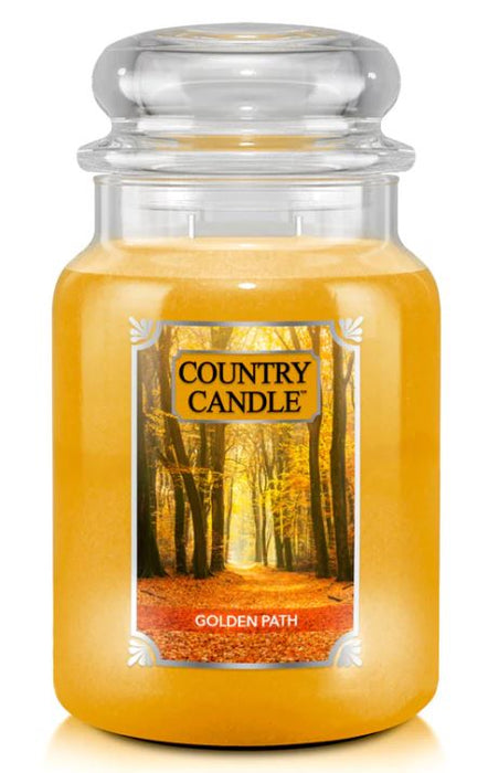 Country Candle by Kringle, Golden Path, 2-wick Jars