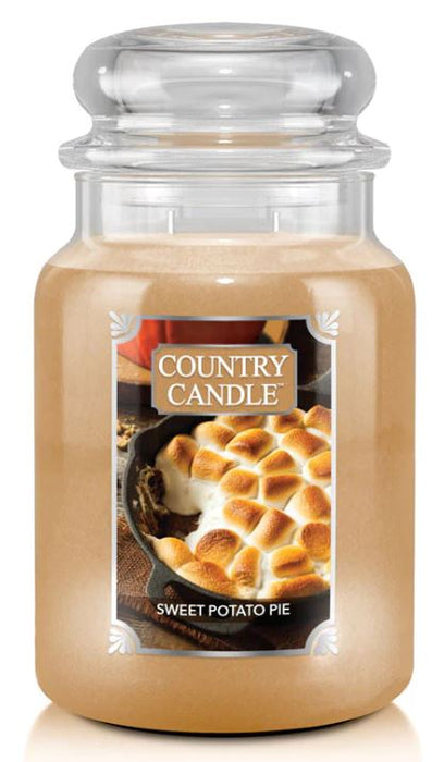 Country Candle by Kringle, Sweet Potato Pie, 2-wick Jars