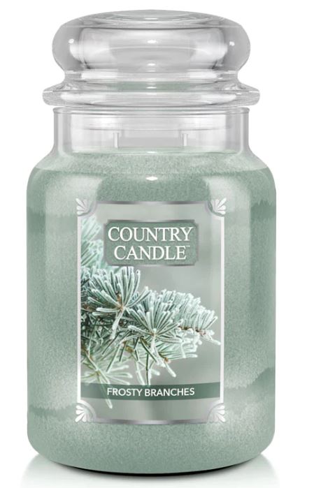 Country Candle by Kringle, Frosty Branches, 2-wick Jars