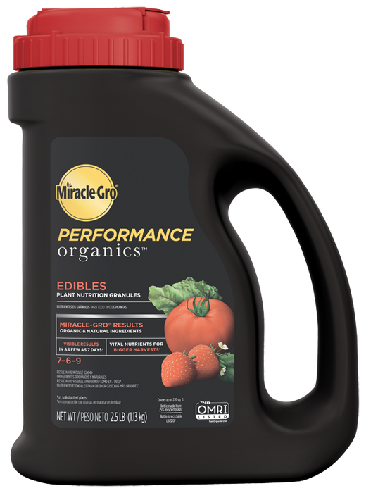 Miracle-Gro® Performance Organics® Edibles Plant Nutrition Granules, 2.5lbs