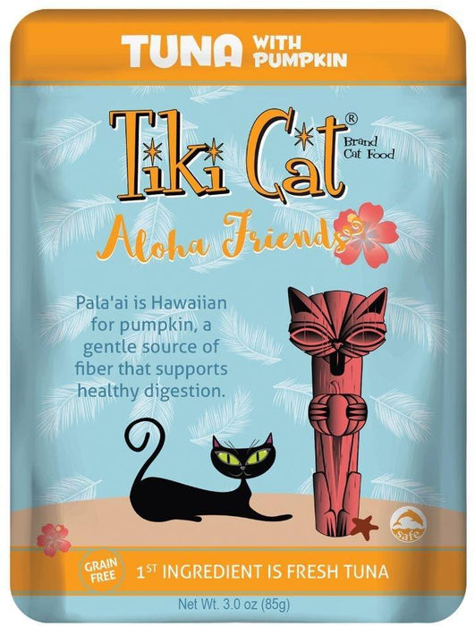 Tiki Cat Aloha Friends Grain Free Tuna with Pumpkin Cat Food Pouches