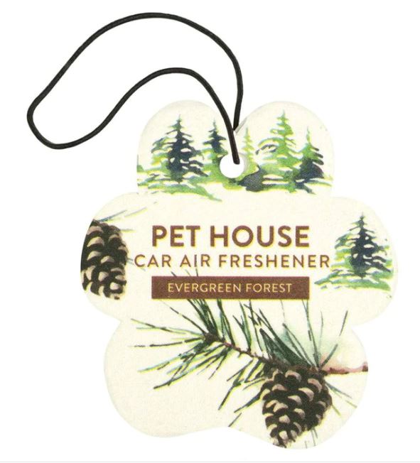 Pet House Car Air Freshener, Evergreen Forest