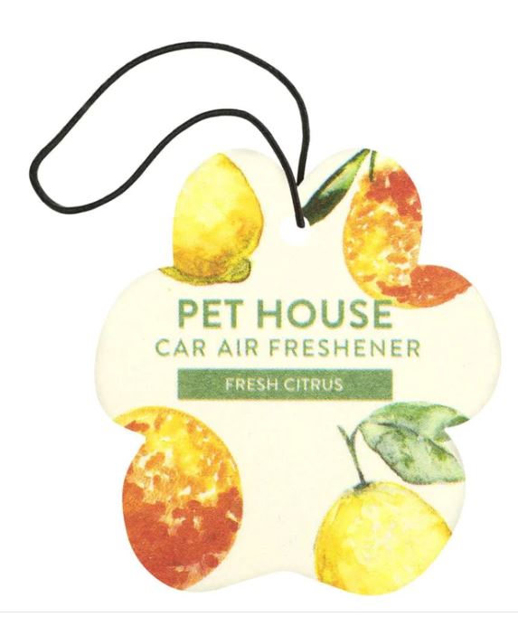 Pet House Car Air Freshener, Fresh Citrus