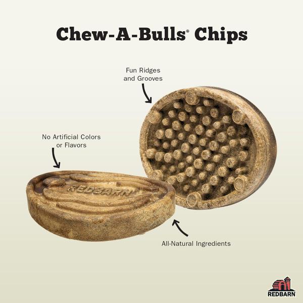 Redbarn Naturals Chew-A-Bulls® Chip Dental Dog Treat - Medium, 3.25"