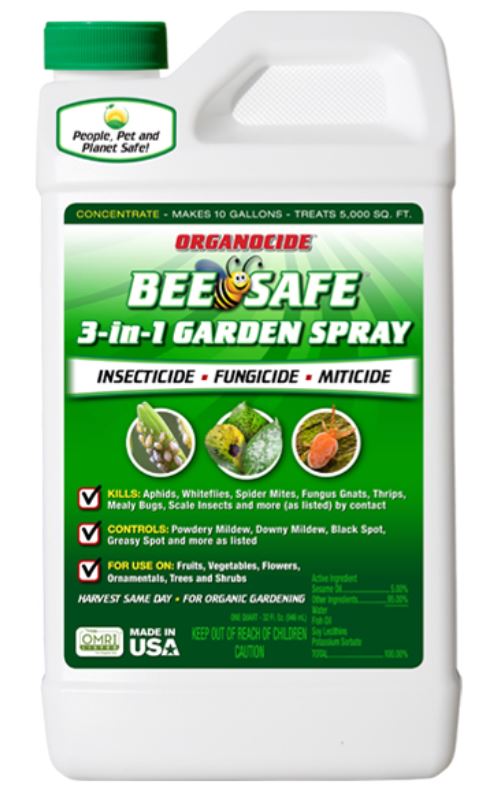Bee Safe 3-In-1 Garden Spray Concentrate, 1 pint