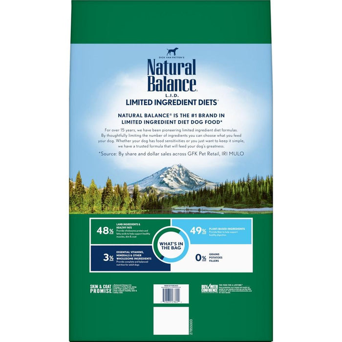 Natural Balance L.I.D Limited Ingredient Diets Lamb Recipe Dry Dog Food