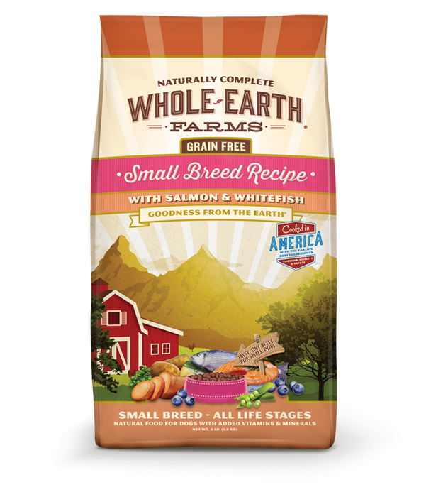 Whole Earth Farms Grain Free Small Breed Recipe with Salmon and Whitefish Dry Dog Food