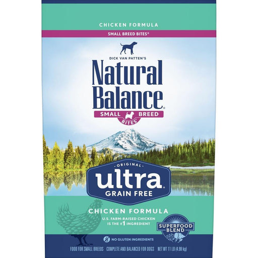 Natural Balance Original Ultra Grain Free Small Breed Bites Chicken Recipe Dry Dog Food