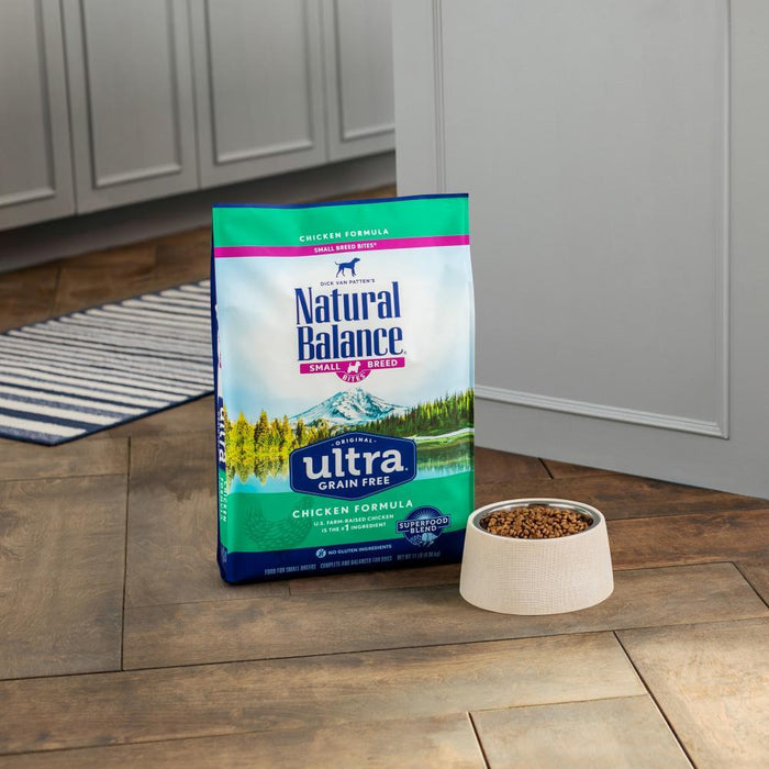 Natural Balance Original Ultra Grain Free Small Breed Bites Chicken Recipe Dry Dog Food