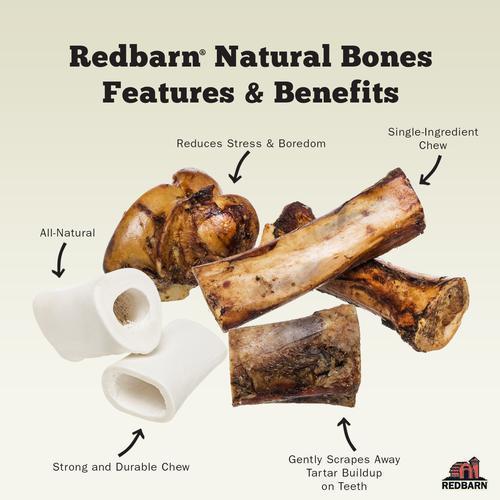 Redbarn Naturals White Bone - Small, 2 1/2"-3"