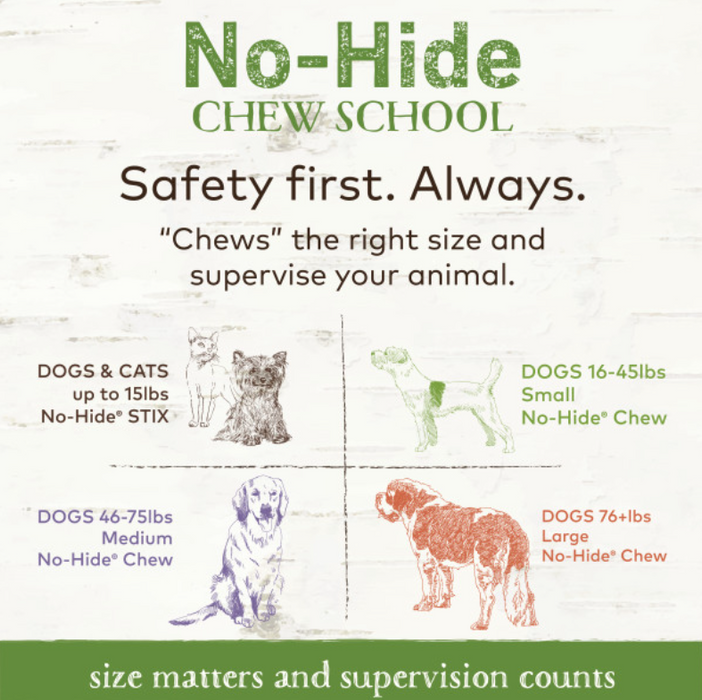 Earth Animal Pork No-Hide® Wholesome Dog Chews - Large, 11"