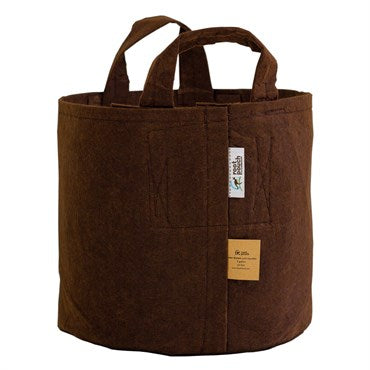Root Pouch Synthetic Blend Multi Use Fabric Container, Brown, with handles - Multiple Sizes Available