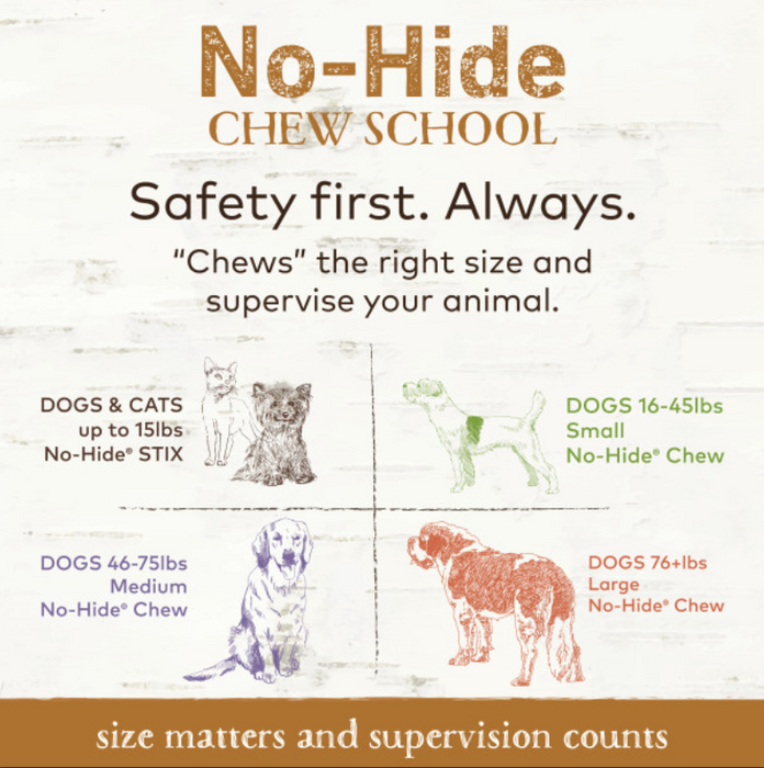 Earth Animal Venison No-Hide® Wholesome Dog Chews- Small, 4"
