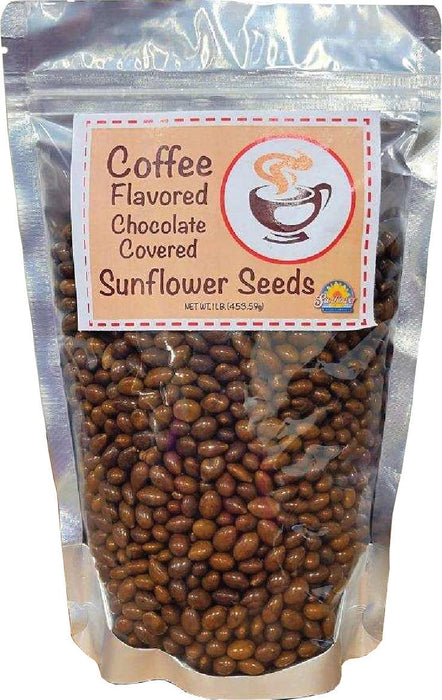Coffee Flavored Chocolate Sunflower Seeds 6- 1lb. Bags