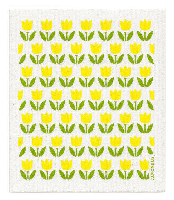 Swedish Dishcloth - Tulip Small - Yellow