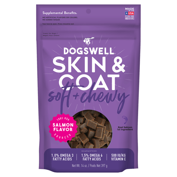Dogswell Soft & Chewy Skin & Coat Salmon, 14oz