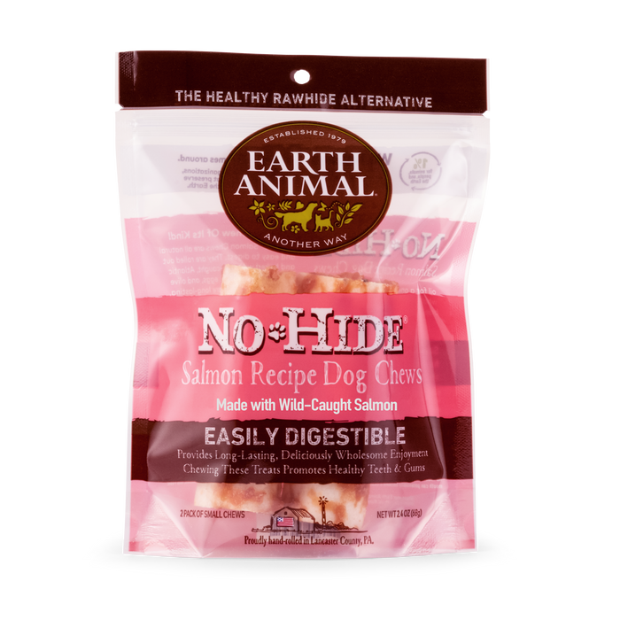 Earth Animal Salmon No-Hide® Wholesome Dog Chews - Small, 4"