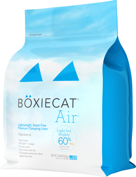 Boxiecat Air™ Lightweight, Scent Free, Premium Clumping Litter