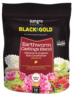 Black Gold Earthworm Castings Blend 8 qt