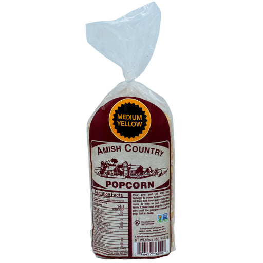 1lb Bag of Medium Yellow Popcorn