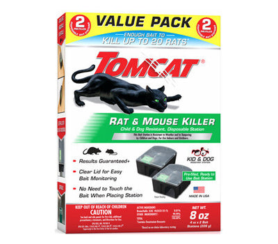 Tomcat Rat And Mouse Bait Station, 8 Ounce Bait