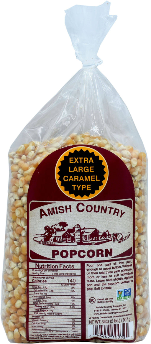 2lb Bag of Extra Large Caramel Type Popcorn