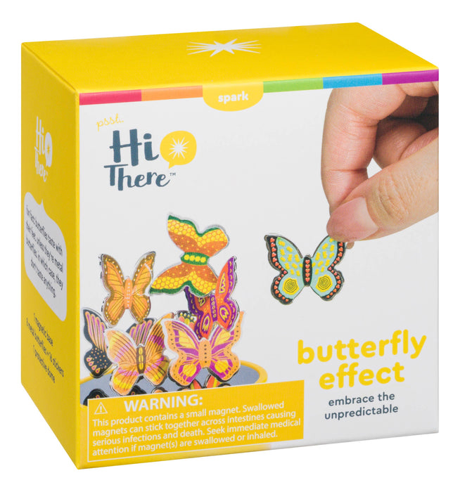 HI THERE! BUTTERFLY EFFECT MAGNET PUZZLE ART DESK TOY