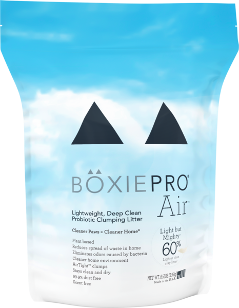 BoxiePro Air™ Lightweight Deep Clean, Probiotic Clumping Litter