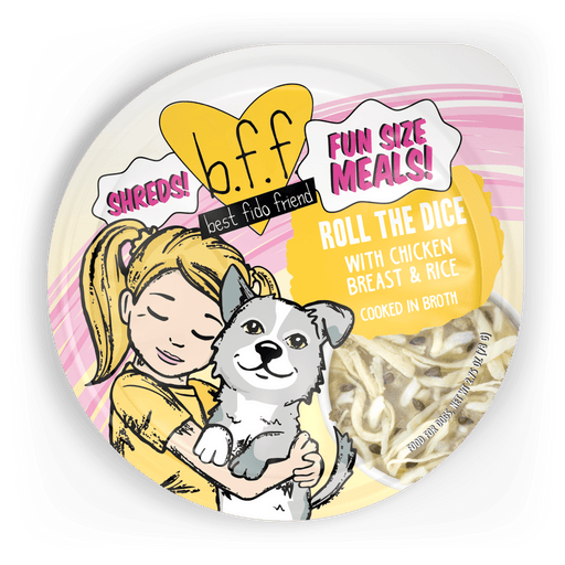 Weruva BFF Roll The Dice with Chicken Breast & Rice Dog Food - Cooked in Broth (2.75 oz Cup)