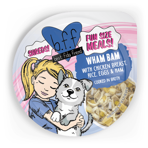 Weruva BFF Wham Bam with Chicken Breast, Rice, Eggs & Ham Dog Food - Cooked in Broth (2.75 oz Cup)