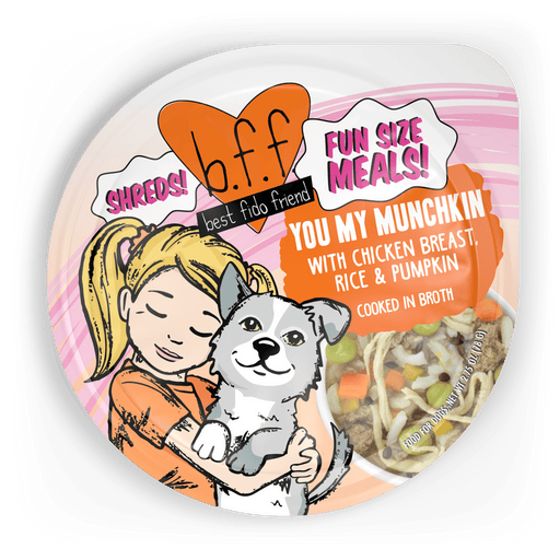 Weruva BFF You My Munchkin with Chicken Breast, Rice & Pumpkin Dog Food - Cooked in Broth (2.75 oz Cup)