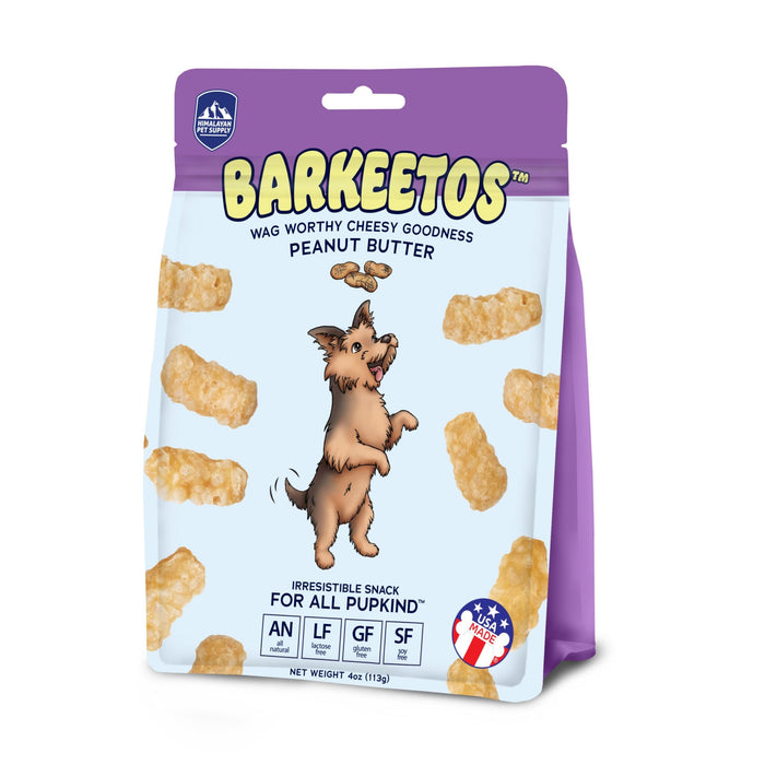 Himalayan Chew Barkeetos Dog Treats, Peanut Butter, 3oz