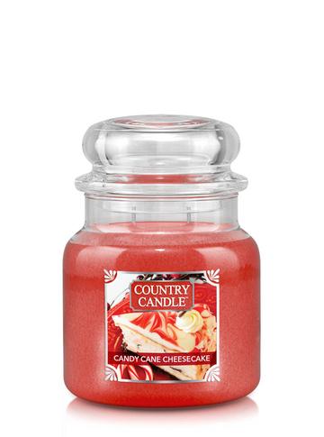 Country Candle by Kringle, Candy Cane Cheesecake, 2-wick Jars