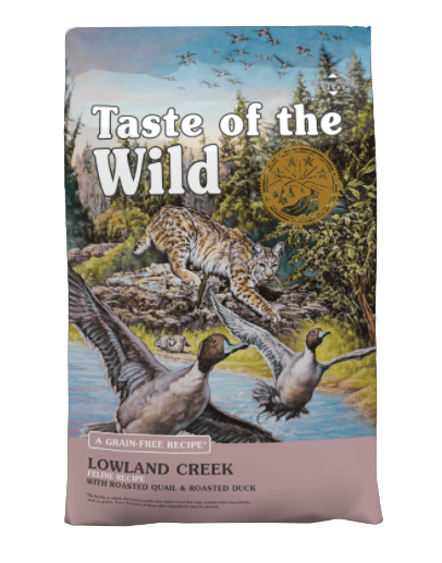 Taste of the Wild Lowland Creek Feline Recipe with Roasted Quail & Roasted Duck Dry Cat Food