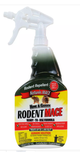 Nature's Mace Rodent Mace, Ready to Use 40oz Spray (1,400 sq ft)